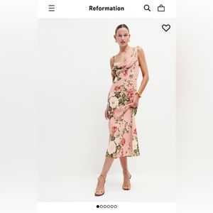 Brand New Reformation Reya Dress - Rose Garden, perfect for a summer day out